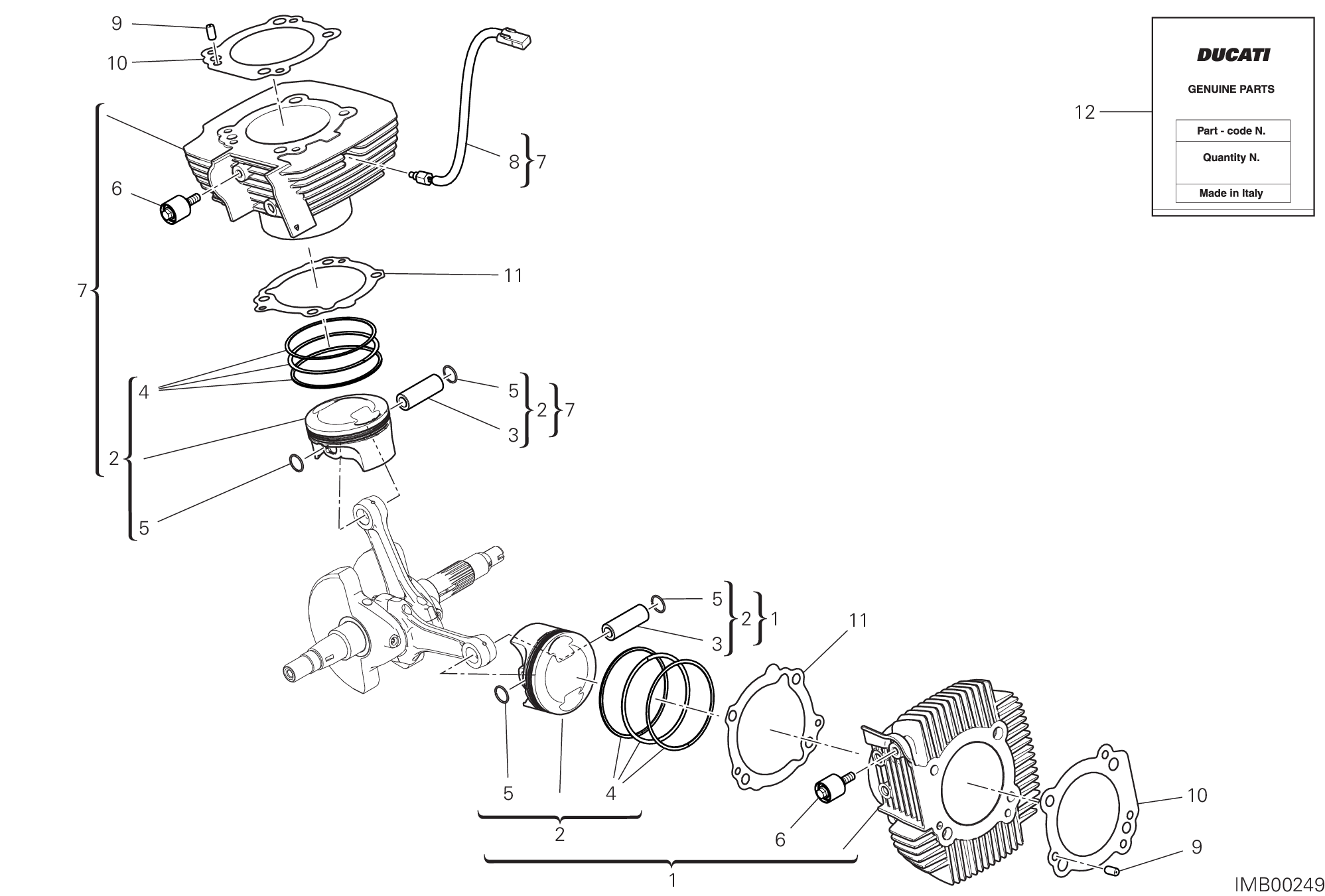 A Cylindres Pistons Pour Scrambler Icon Dark Esprit Ducati La