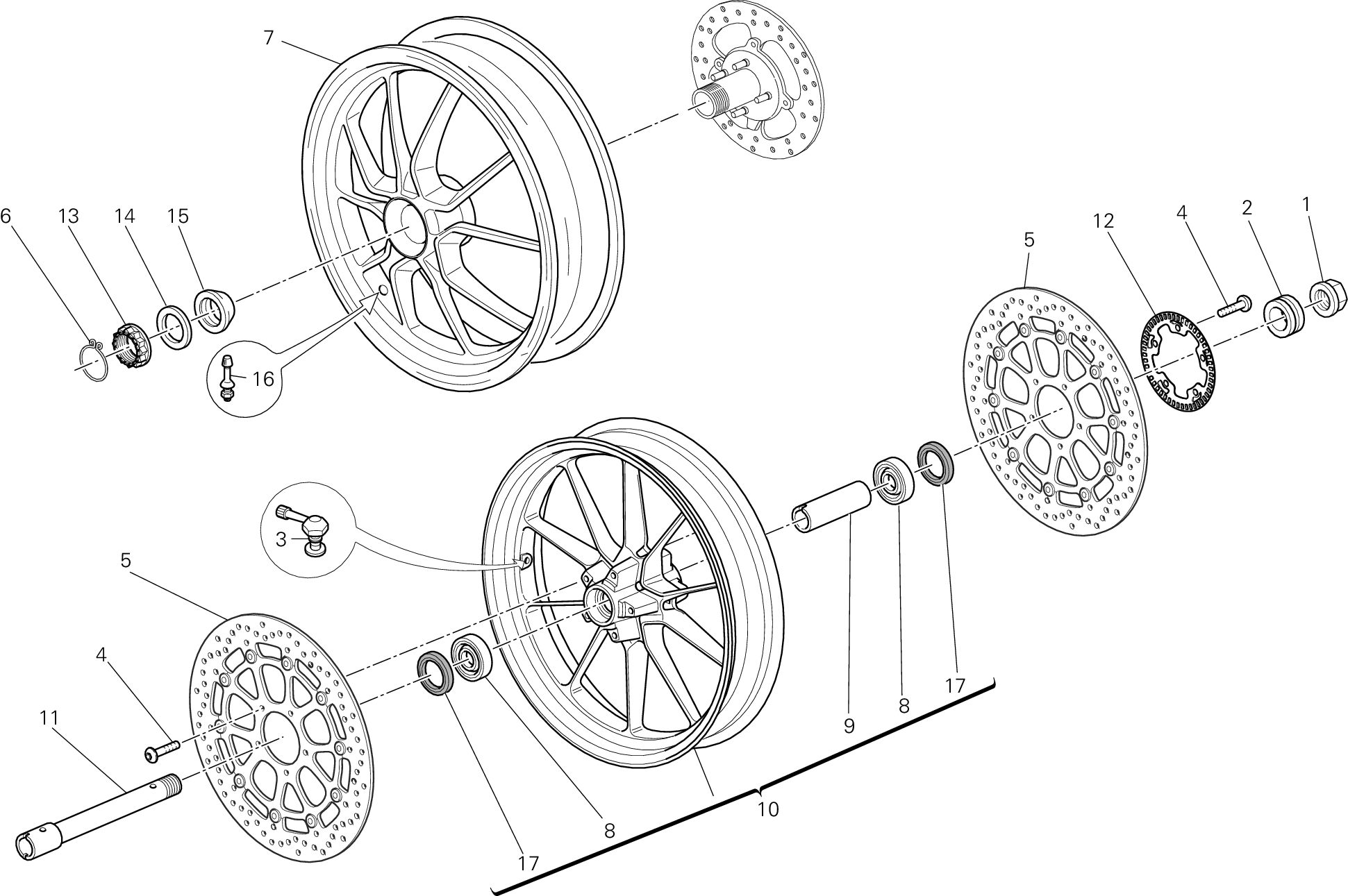 025 ROUES POUR MONSTER 1100 EVO ANNIVERSARY 2013