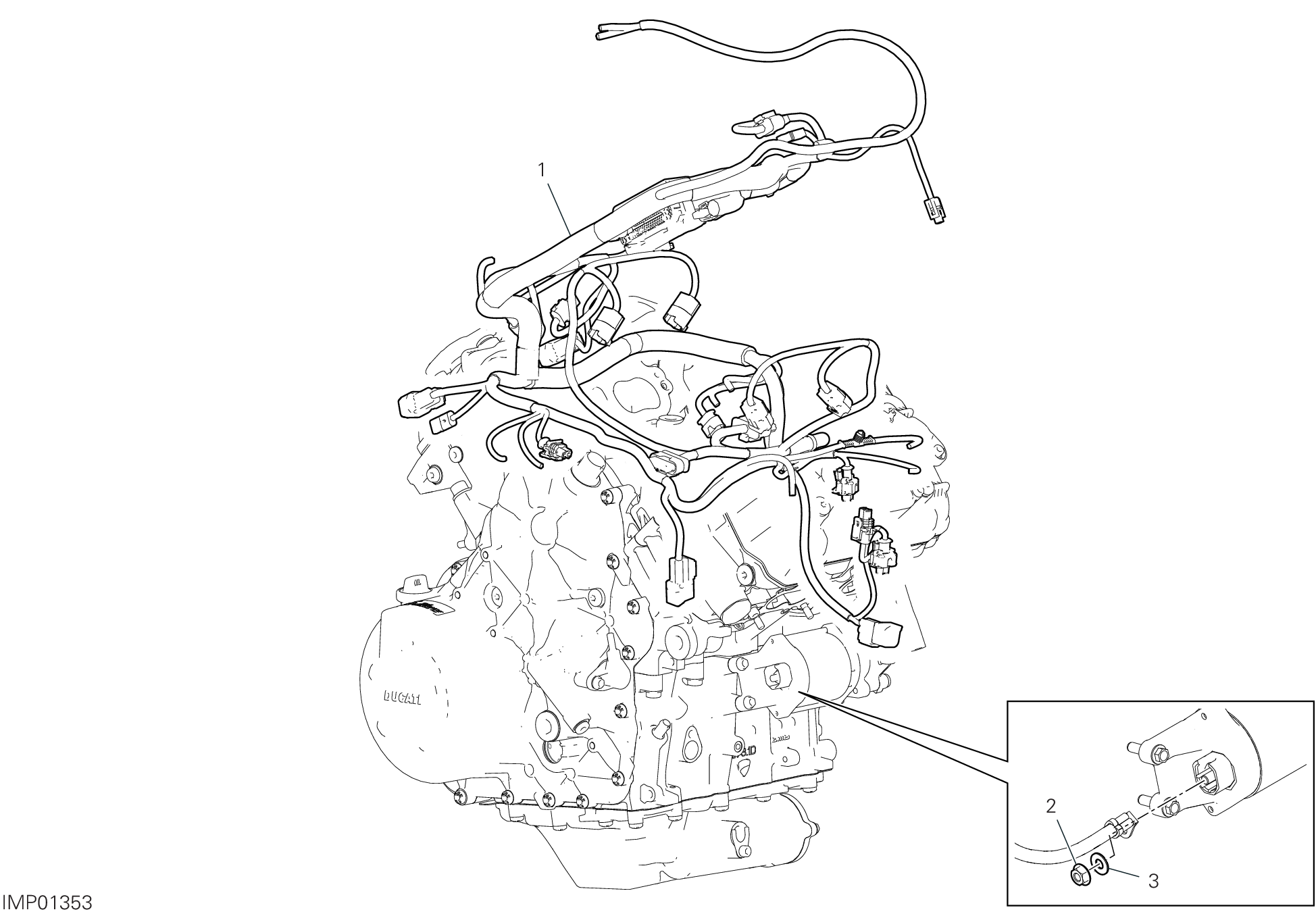 13A CIRCUIT ELECTRIQUE MOTEUR POUR MULTISTRADA V4 RS 2024