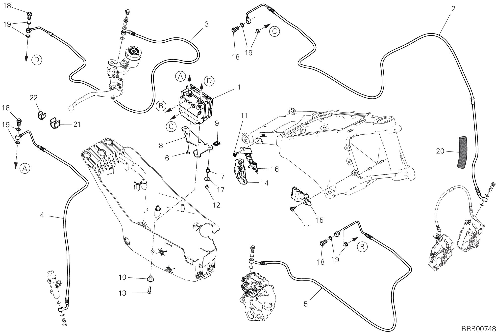 20C INSTALLATION ABS POUR MULTISTRADA V4 GRAND TOUR 2024