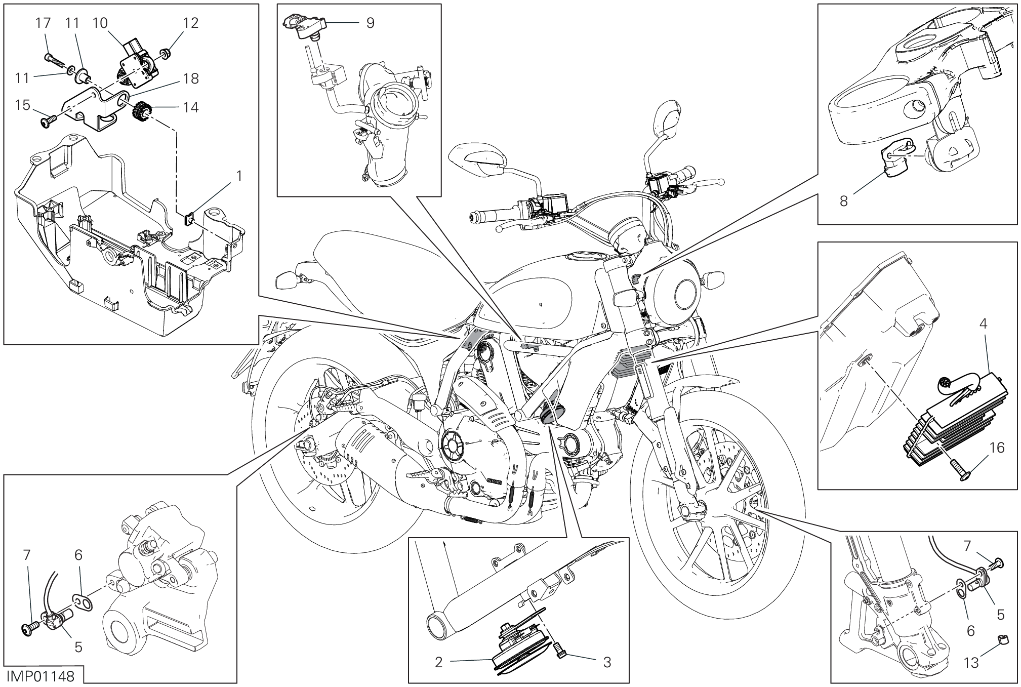 13D DISOISITIF ELECTRIQUES POUR SCRAMBLER ICON 2021