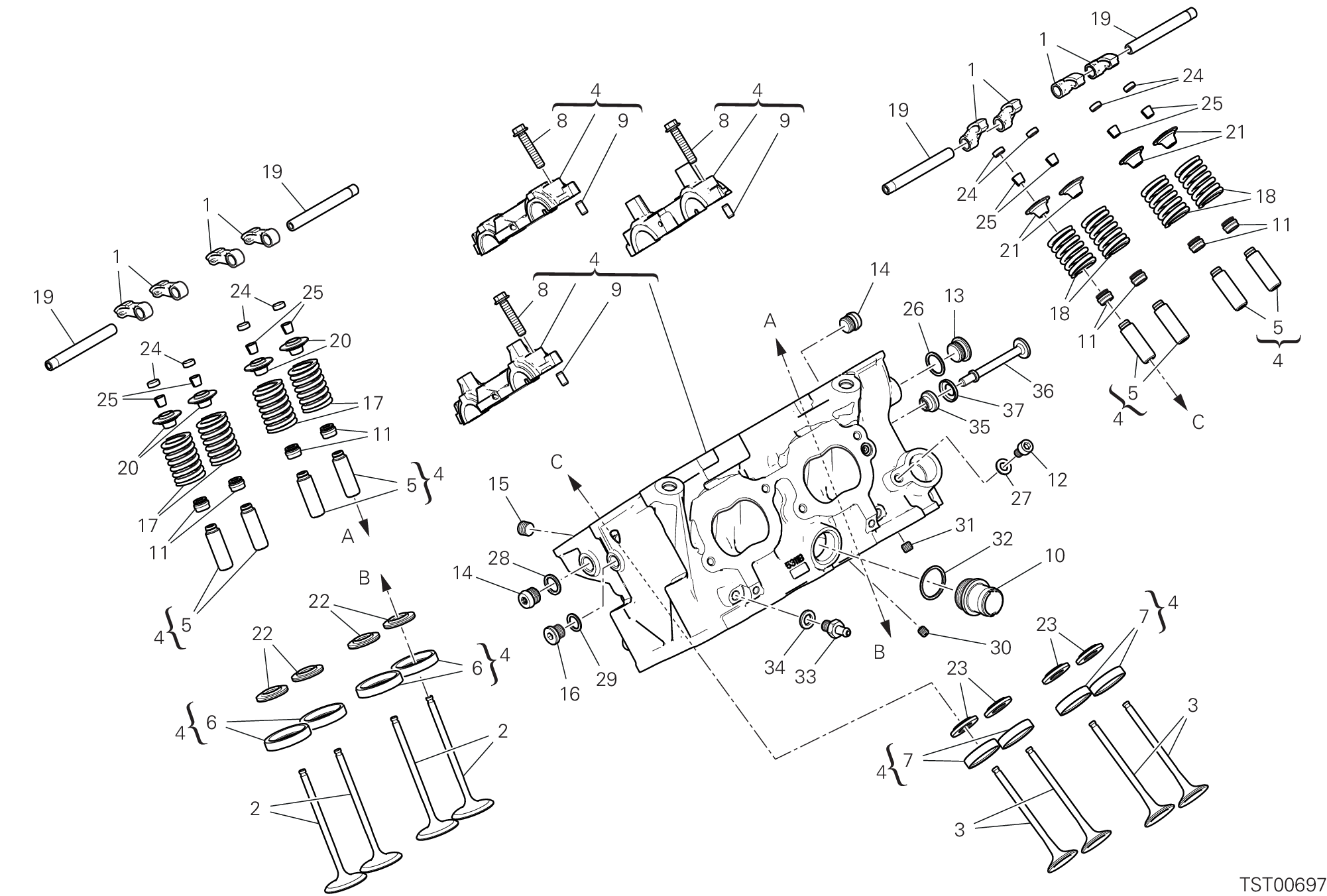 11D CULASSE ARRIERE POUR DIAVEL V4 2024