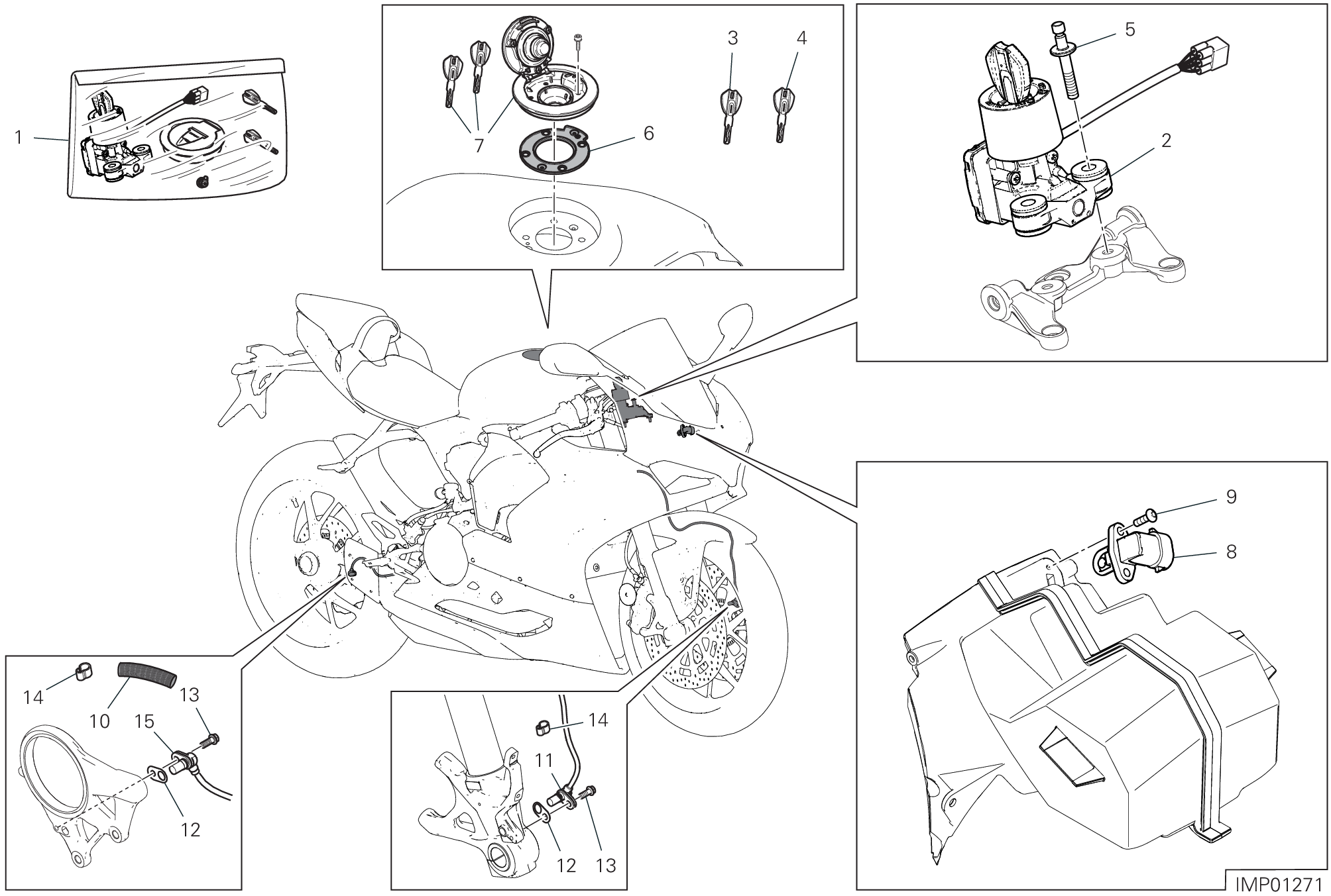 13F DISOISITIF ELECTRIQUES POUR SUPERBIKE PANIGALE V2 2022