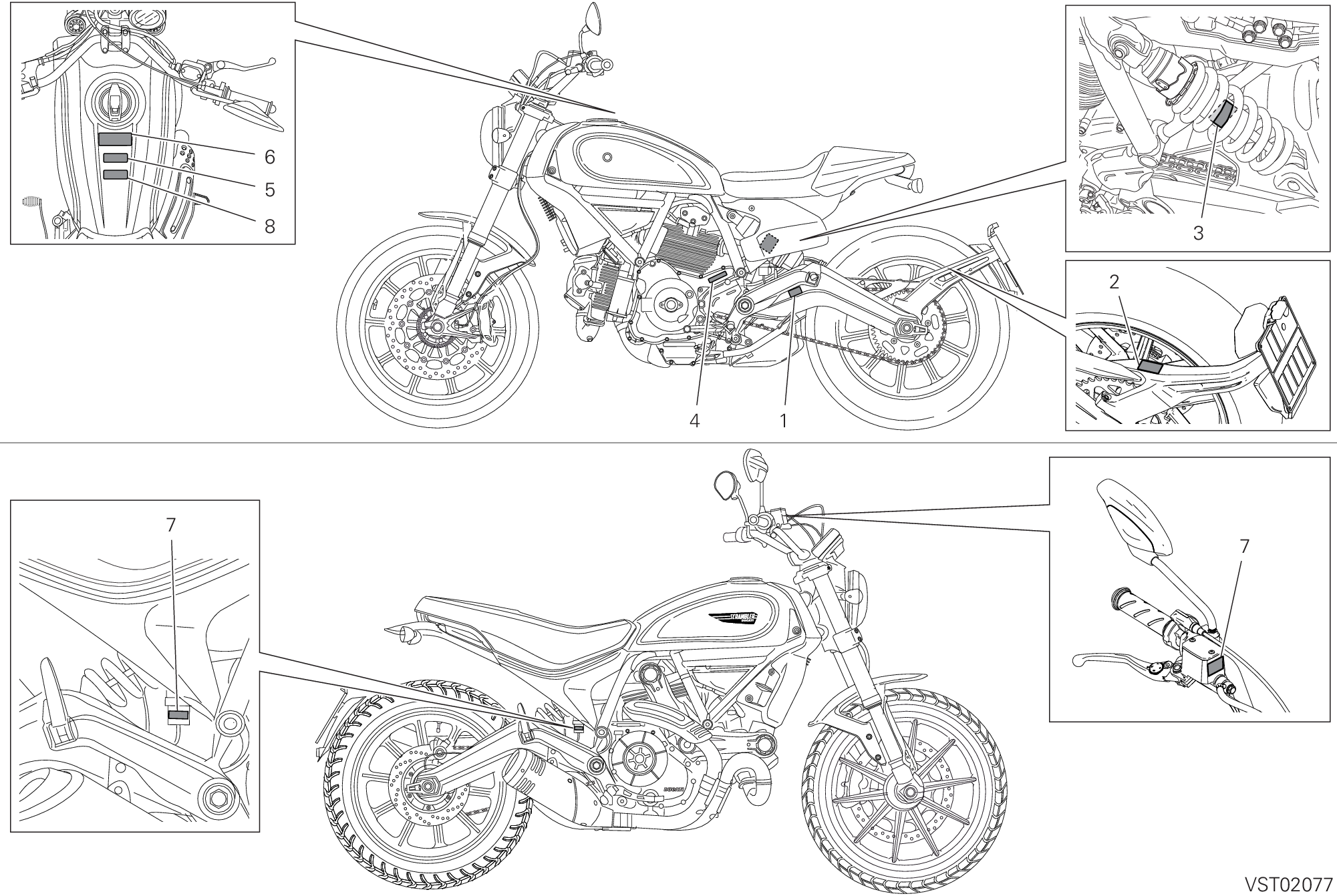 38A POSITIONNEMENT DE PLACEMENT POUR SCRAMBLER FULL THROTTLE 2020