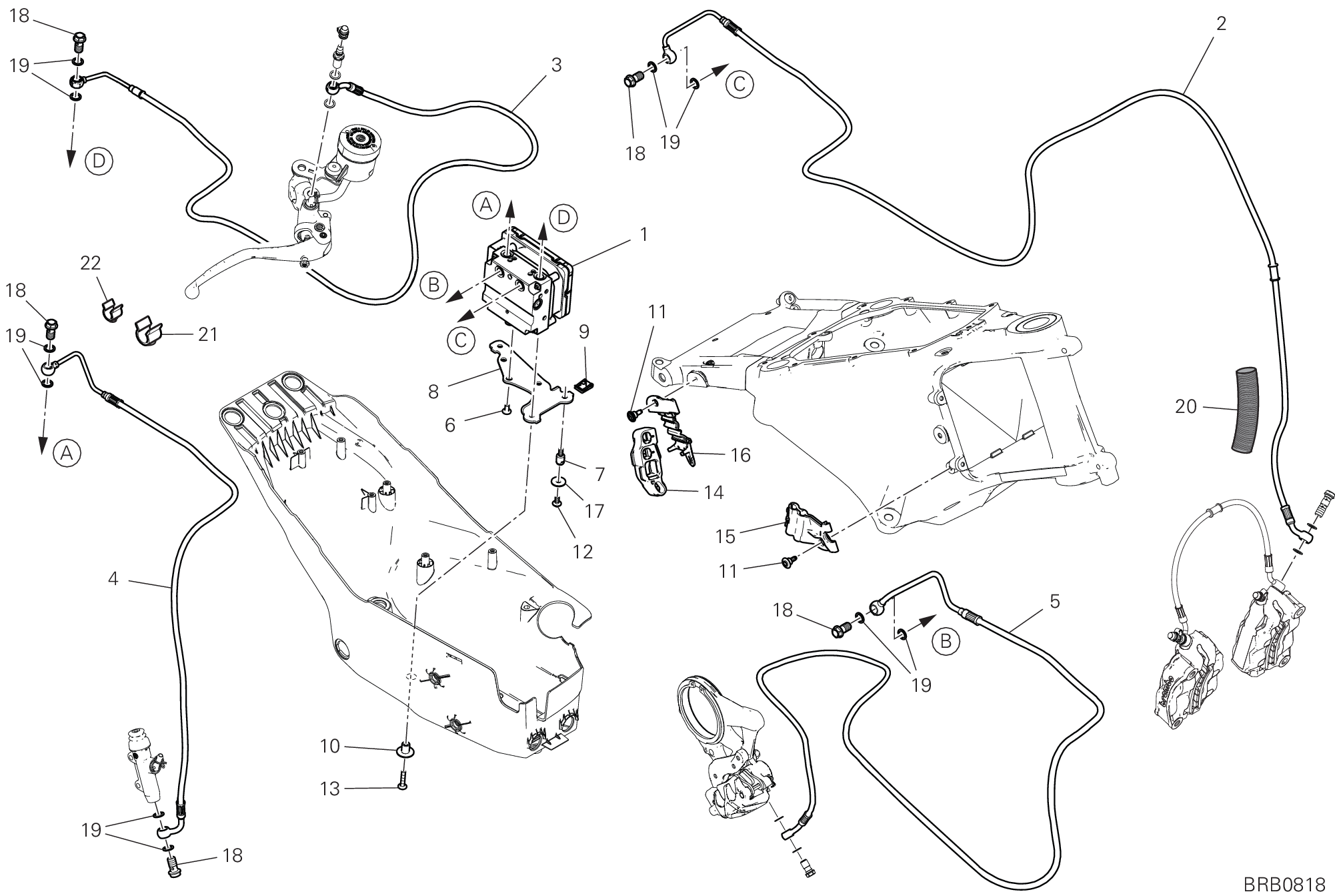 20C INSTALLATION ABS POUR MULTISTRADA V4 RS 2024