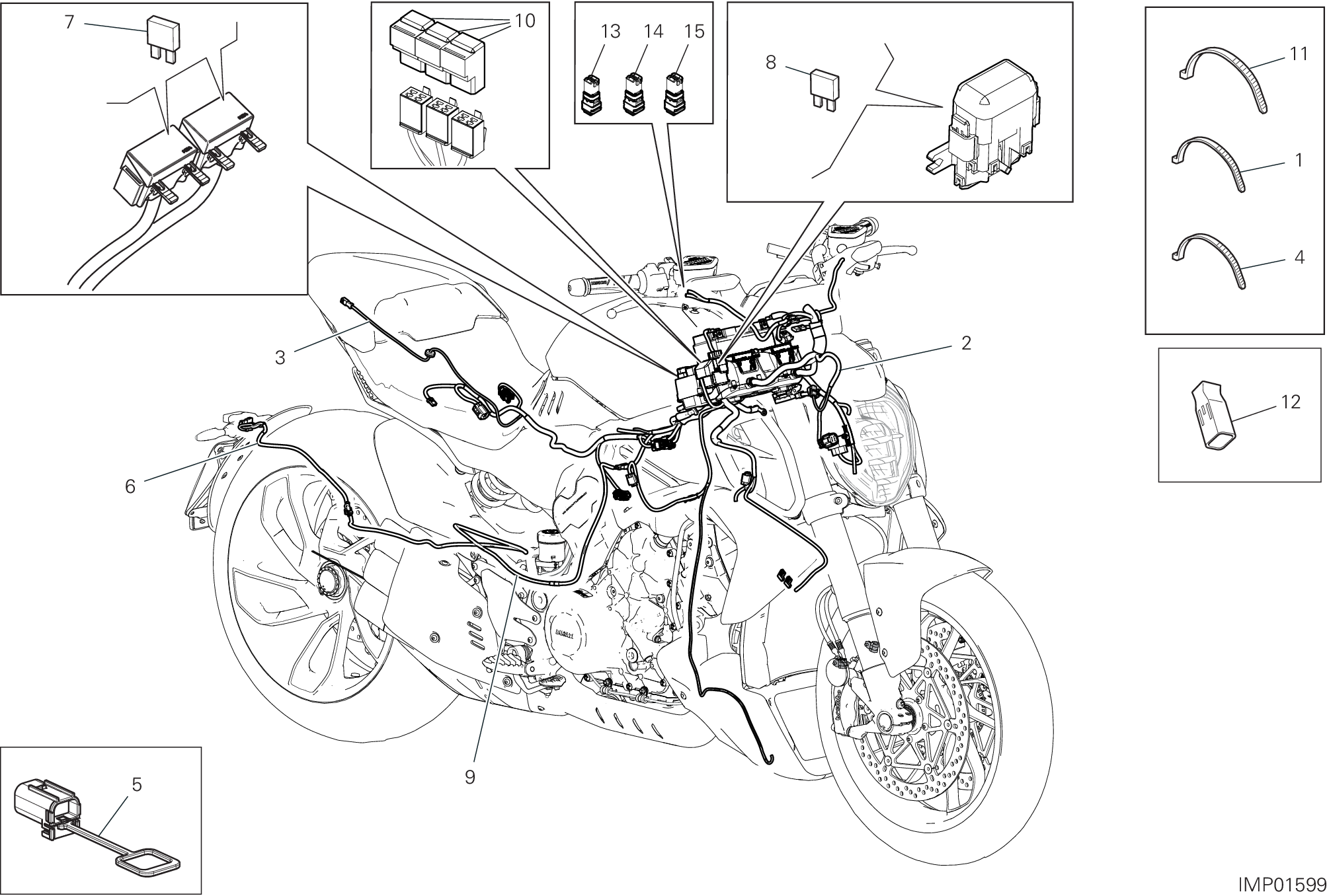 12A CIRCUIT ELECTRIQUE VEHICULE POUR DIAVEL V4 2023