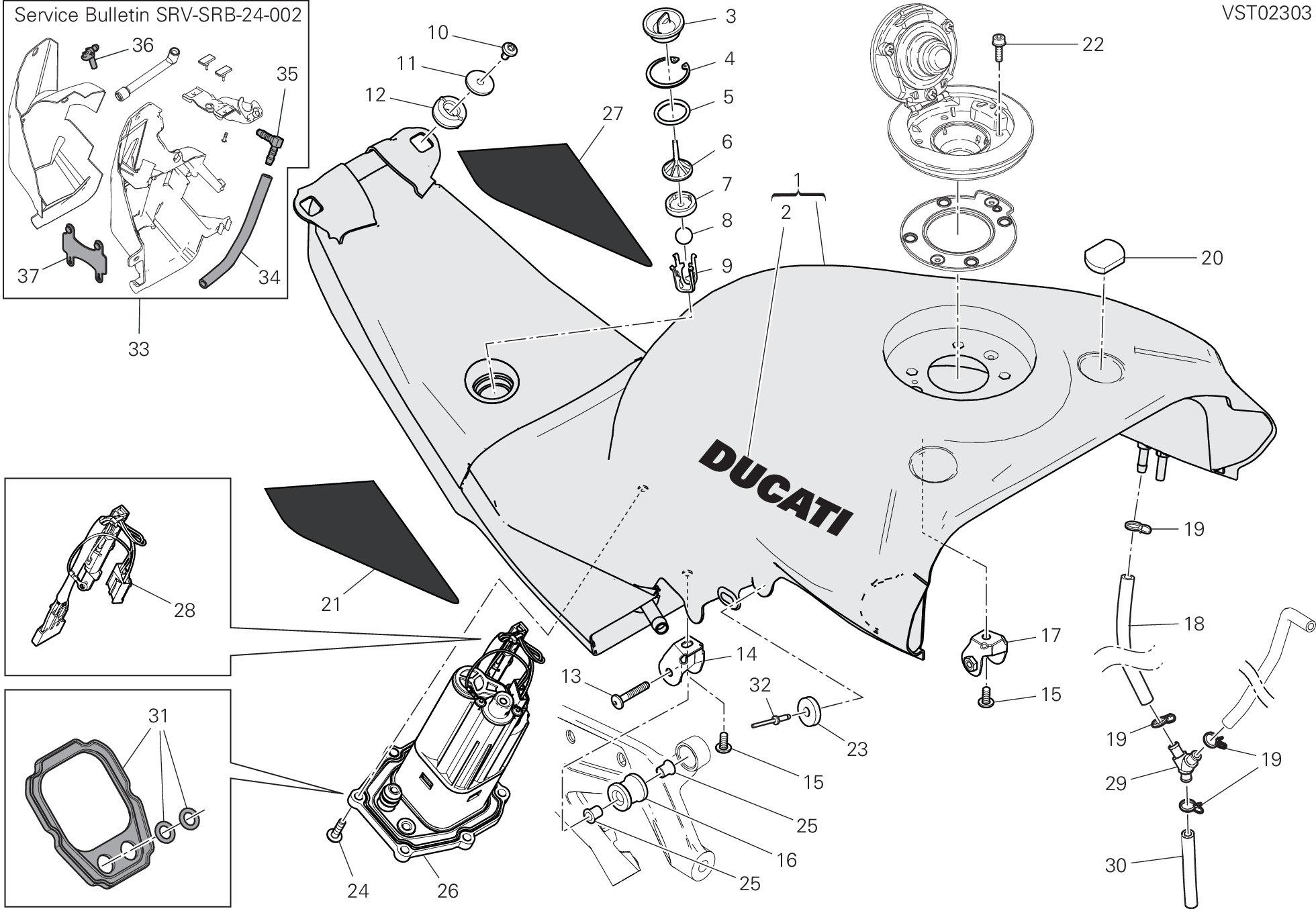 30A RSERVOIR POUR SUPERBIKE PANIGALE V4 R 2019