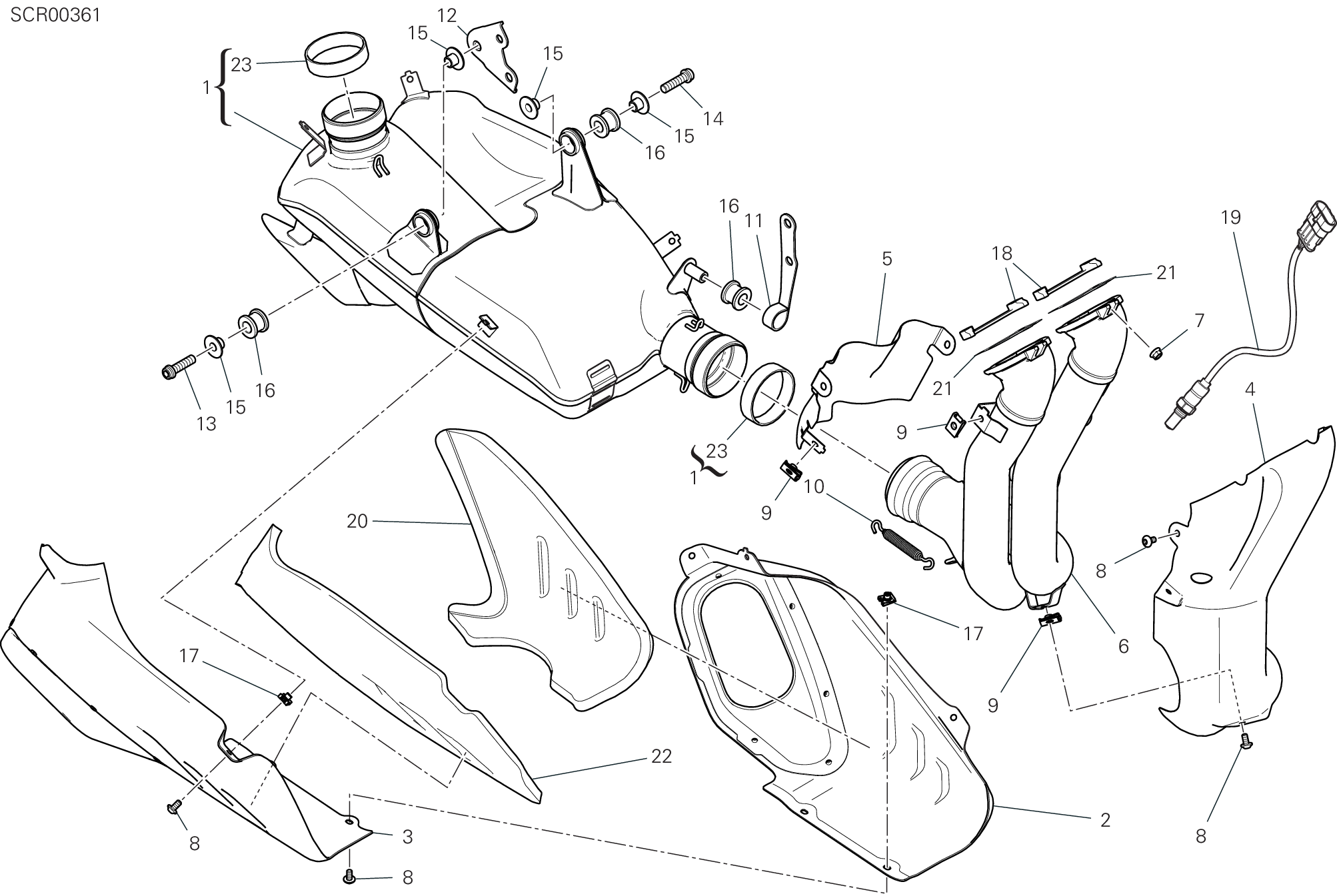 31A ECHAPPEMENT POUR SUPERBIKE PANIGALE V4 SP 2021