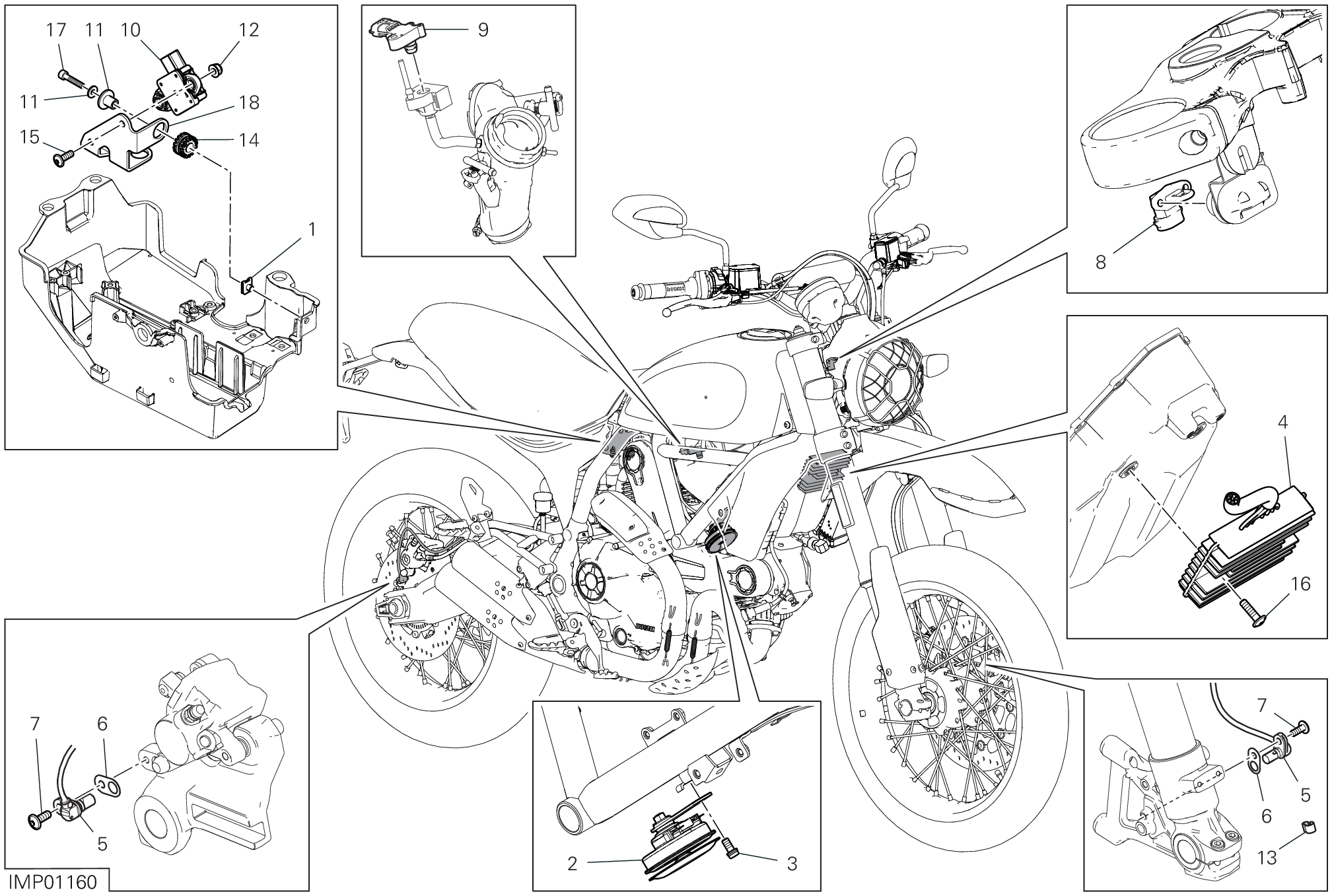 13D DISOISITIF ELECTRIQUES POUR SCRAMBLER DESERT SLED 2022