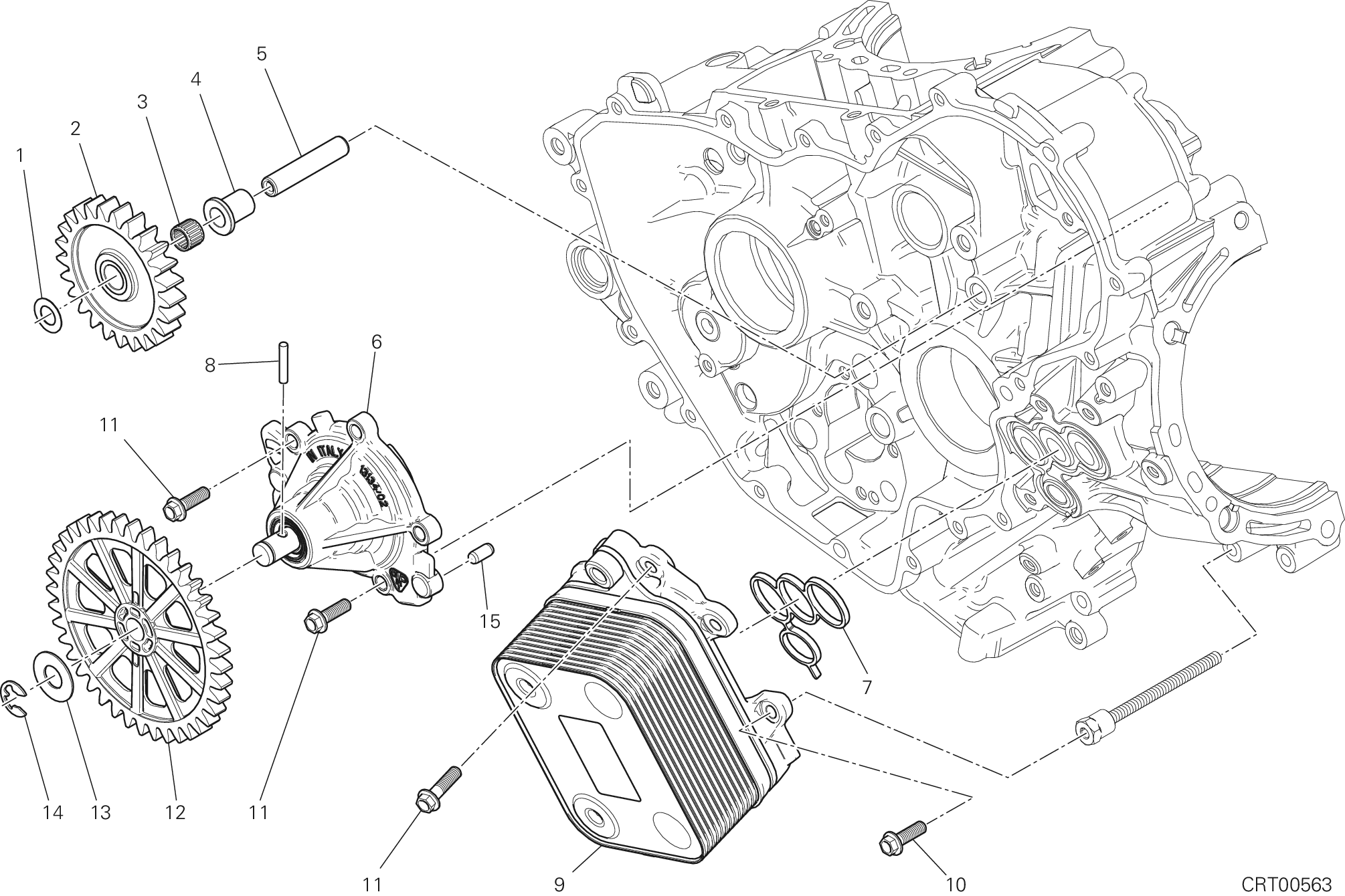 011 POMPE A EAU POUR SUPERBIKE 1199 PANIGALE 2013