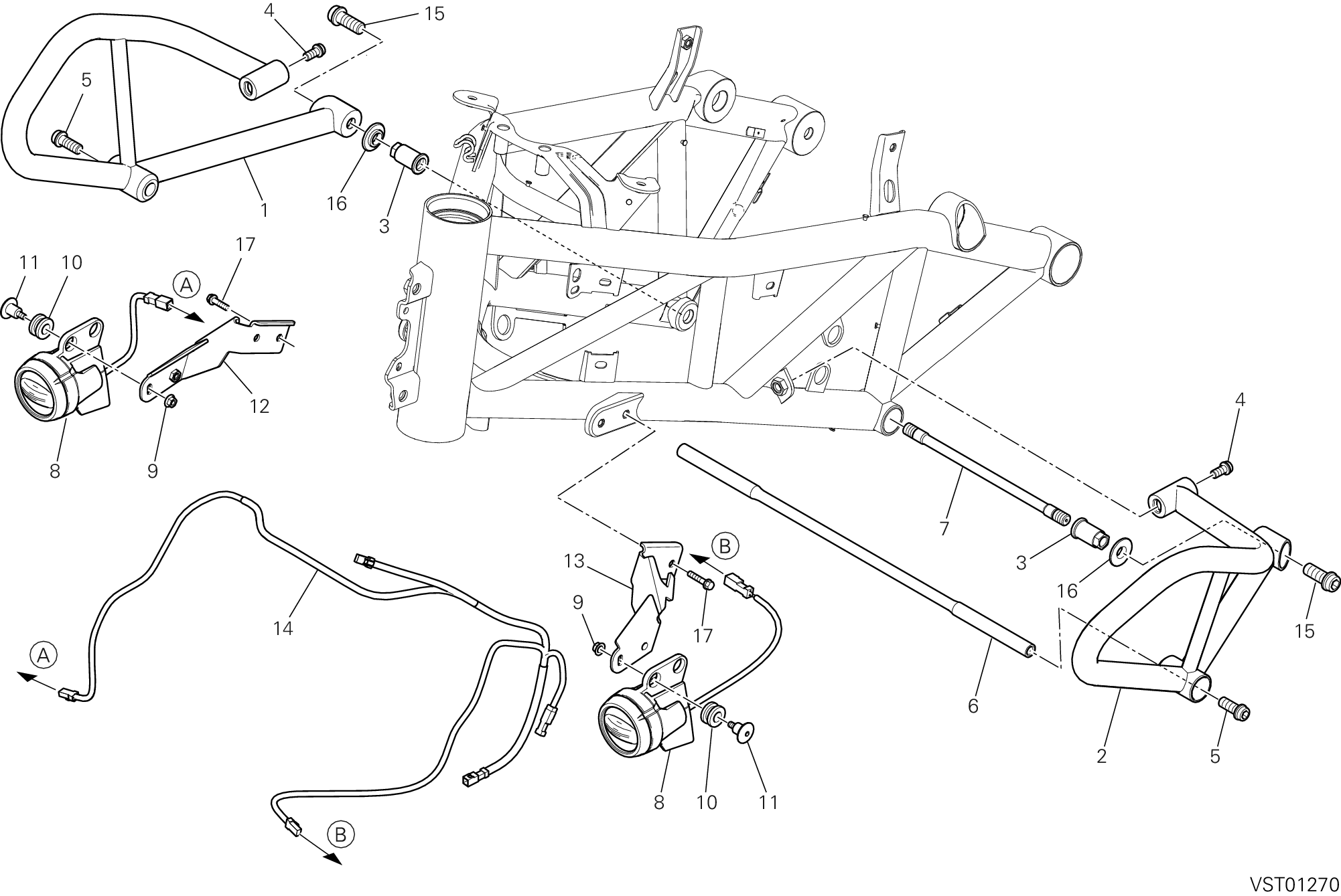 038 ACCESSOIRES POUR MULTISTRADA 1200 S GT 2013