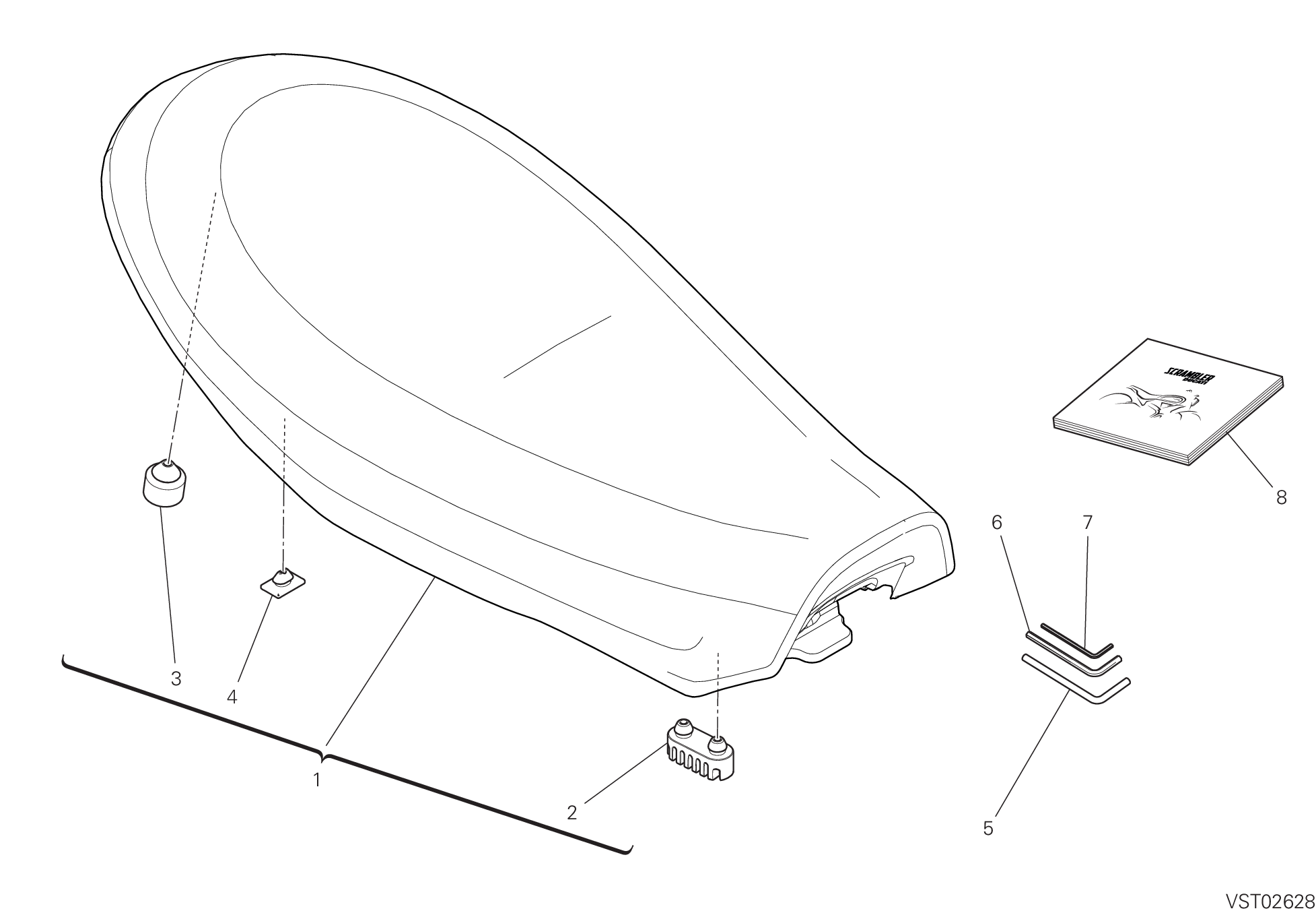 32A SELLE POUR SCRAMBLER ICON 2G 2023