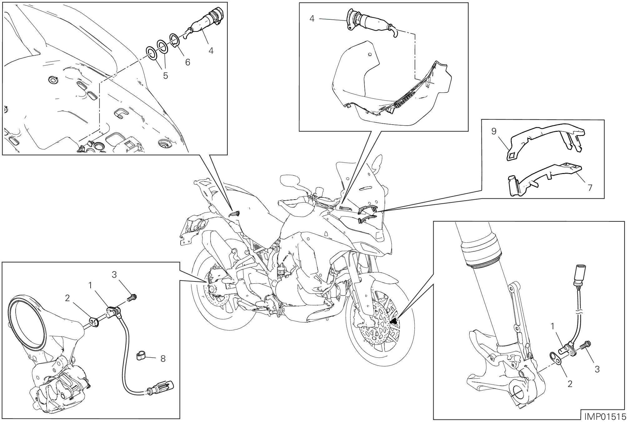 13F DISOISITIF ELECTRIQUES POUR MULTISTRADA V4 PIKES PEAK 2022