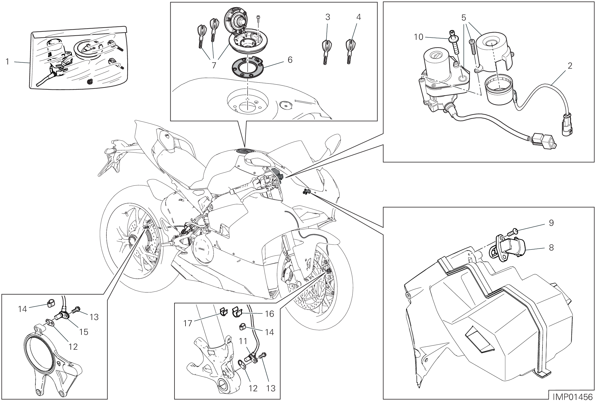 13F DISOISITIF ELECTRIQUES POUR SUPERBIKE PANIGALE V4 2021