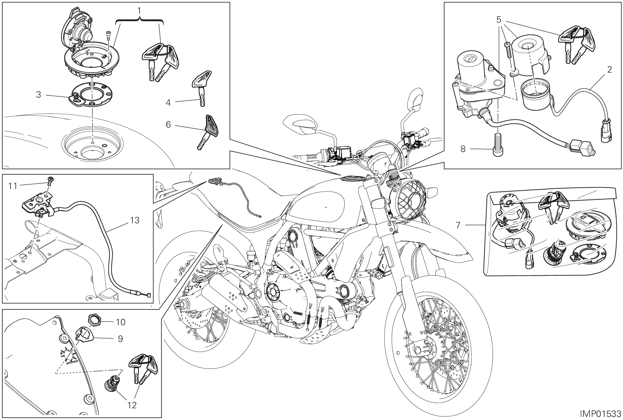 13E DISOISITIF ELECTRIQUES POUR SCRAMBLER DESERT SLED 2022