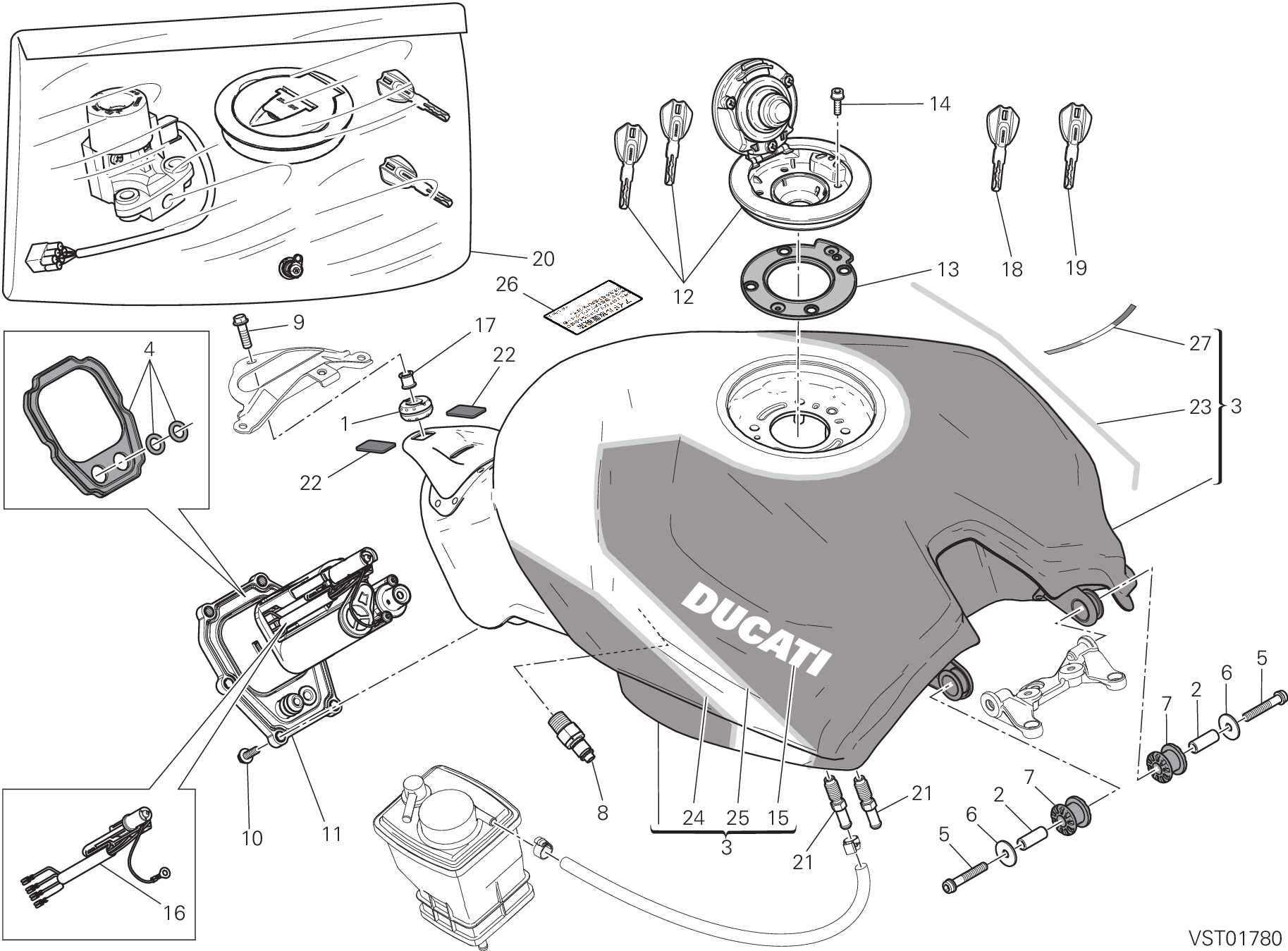 032 RSERVOIR POUR SUPERBIKE 959 PANIGALE CORSE 2019