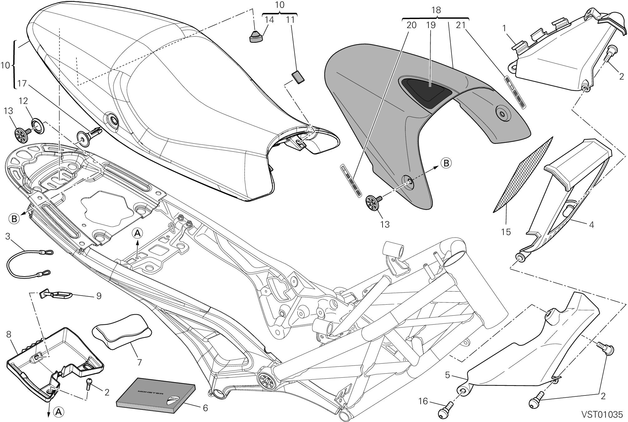 037 SELLE POUR MONSTER 659 ABS AUSTRALIA 2014