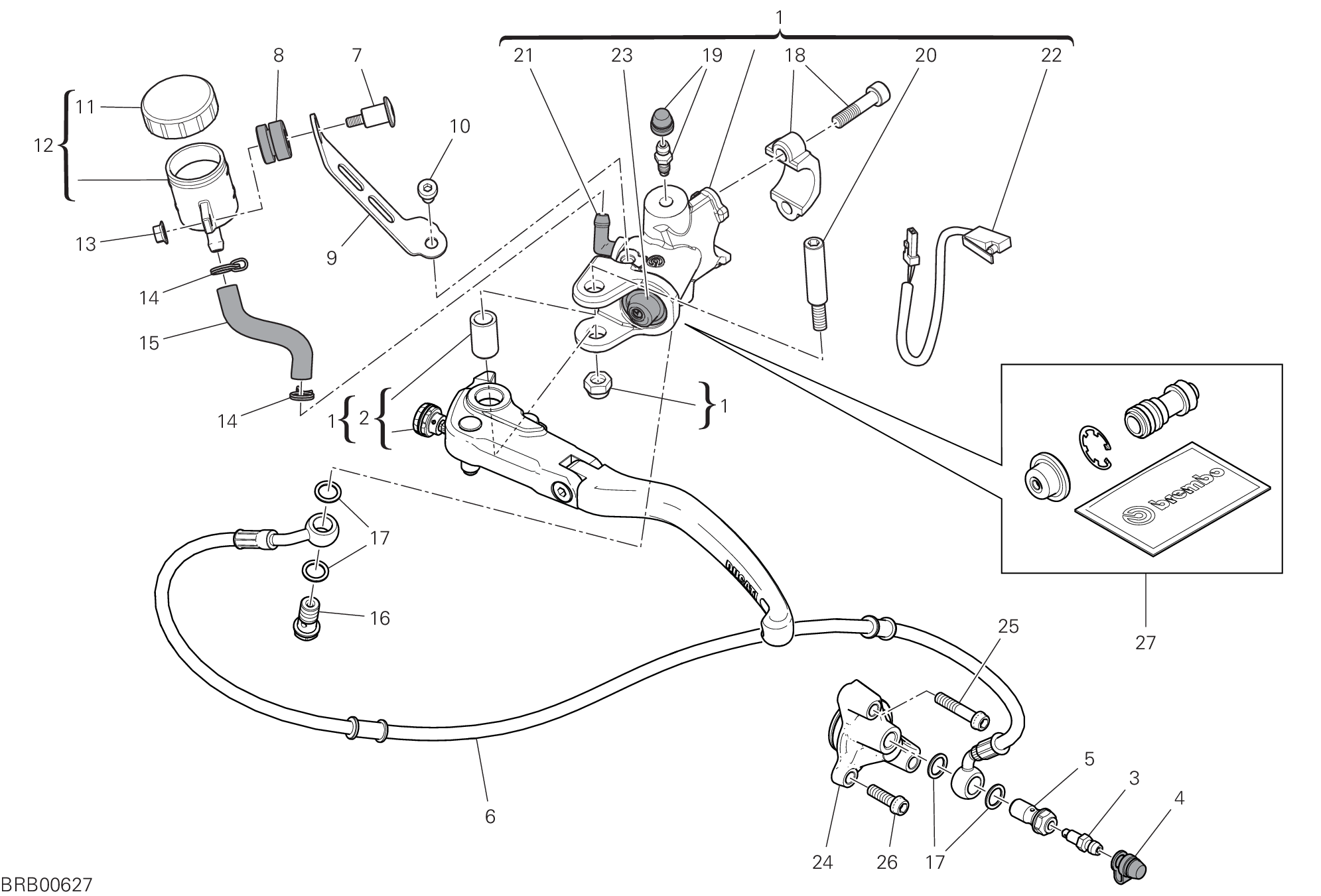 22B COMANDO FRIZIONE POUR SUPERBIKE PANIGALE 25ANNIVERSARIO 916 2020