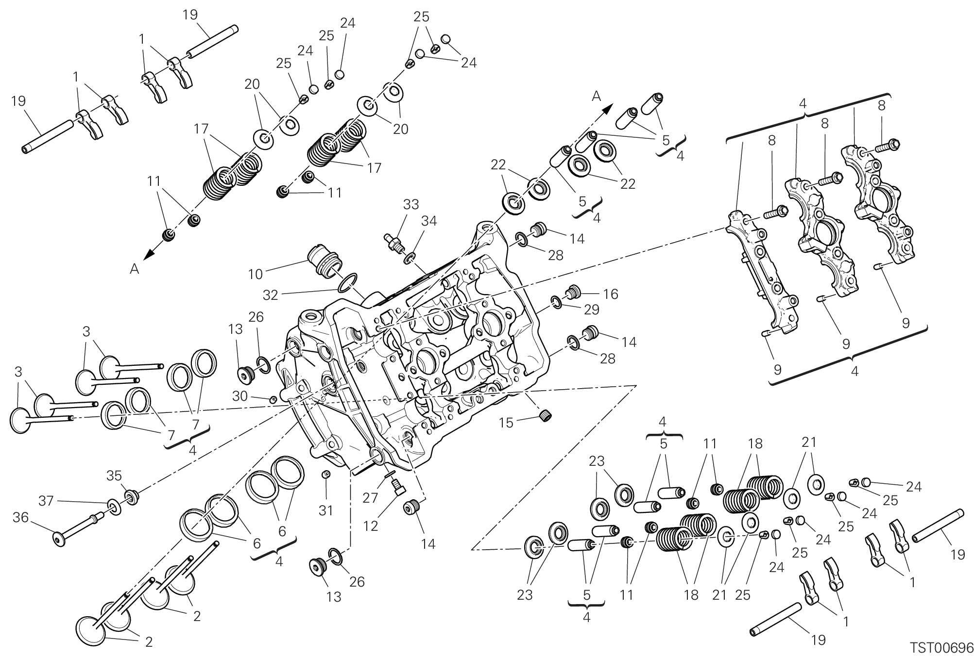 12C CULASSE AVANT POUR MULTISTRADA V4 2023