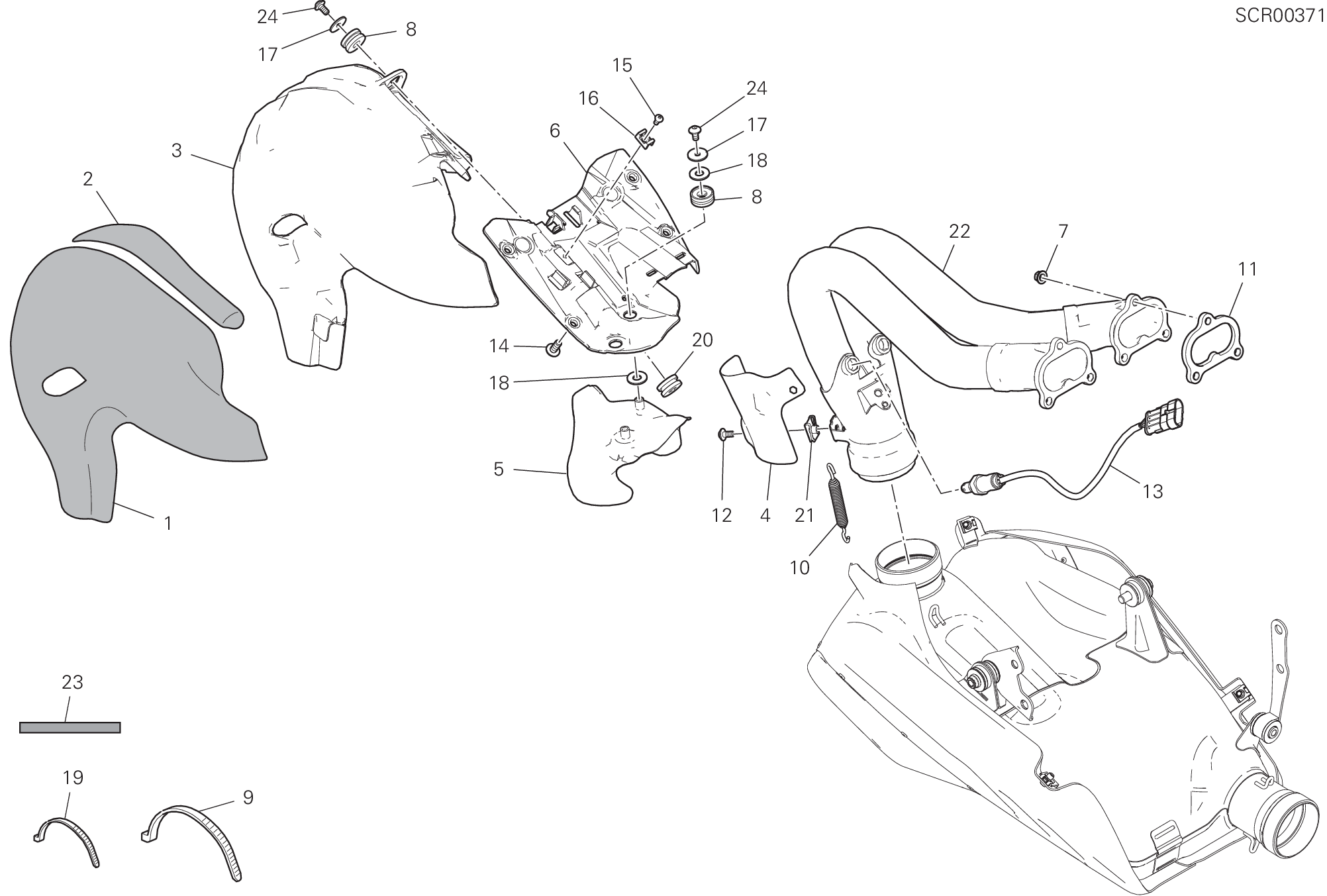 31B ECHAPPEMENT POUR SUPERBIKE PANIGALE V4 SP 2021