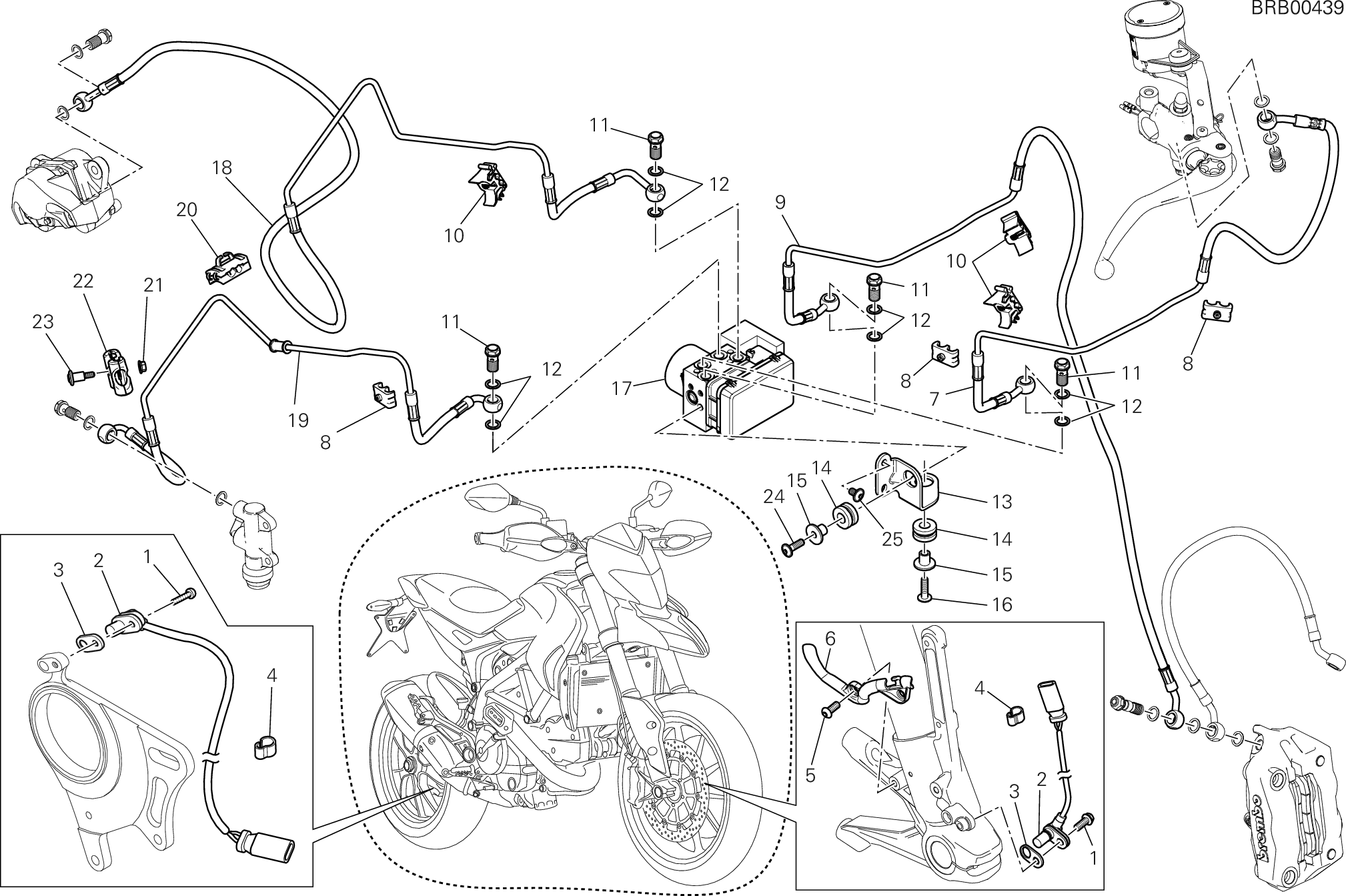 24A SYSTEME ANTIBLOCAGE DES FREINS ABS POUR HYPERMOTARD SP 2013