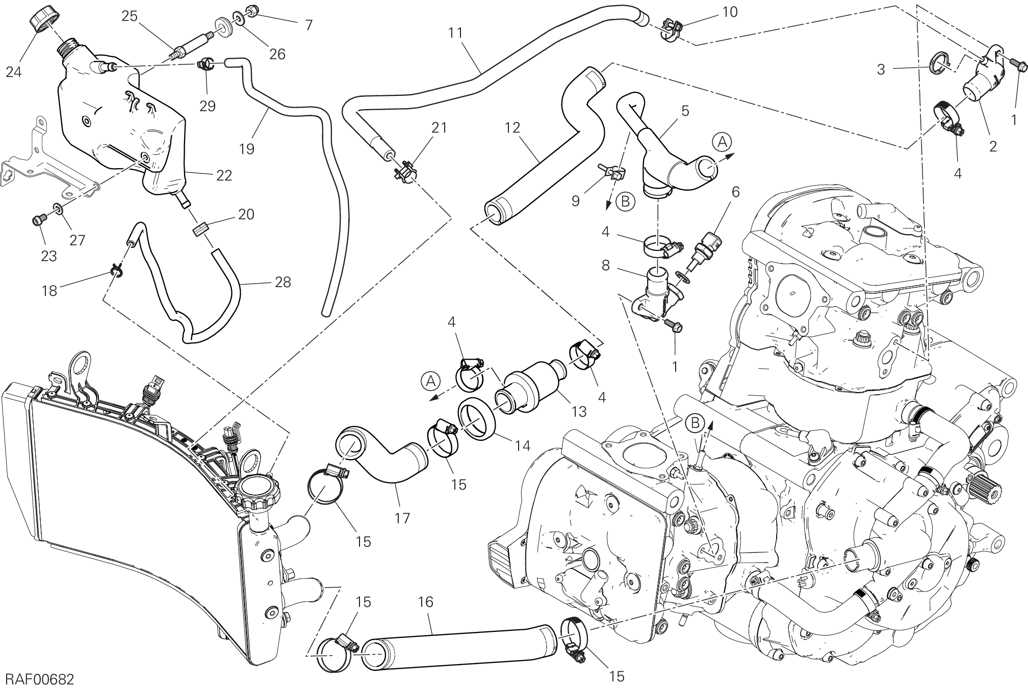 031 CIRCUITO DI RAFFREDDAMENTO POUR SUPERSPORT 2018