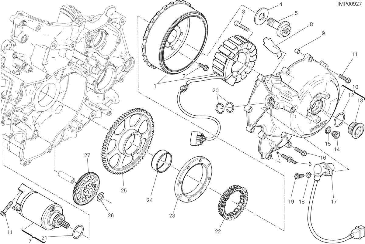 012 DEMARRAGE ELECTRIQUE POUR SUPERBIKE 959 PANIGALE ABS 2018