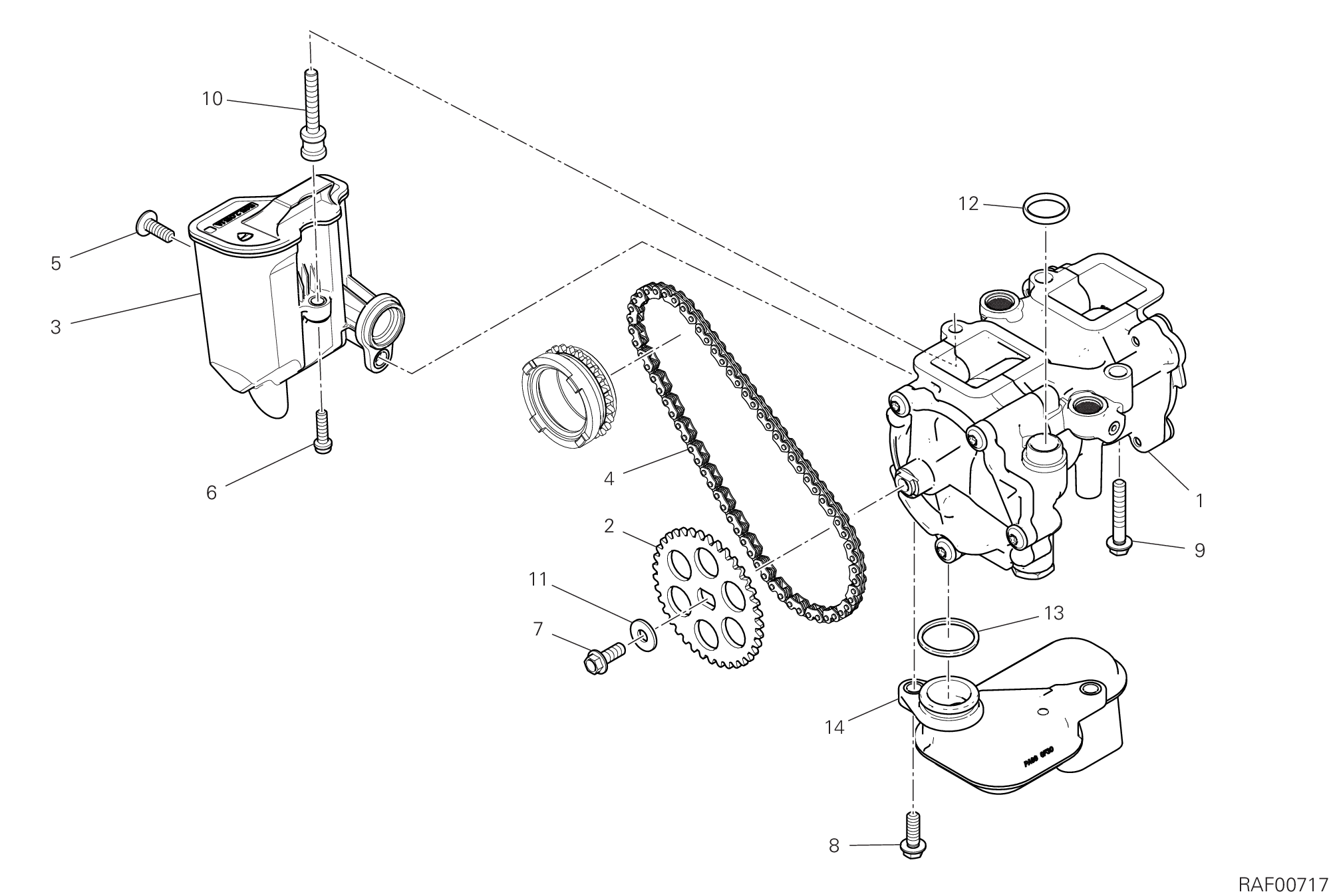 08A POMPE A HUILE COMPLETE POUR MULTISTRADA V4 2024