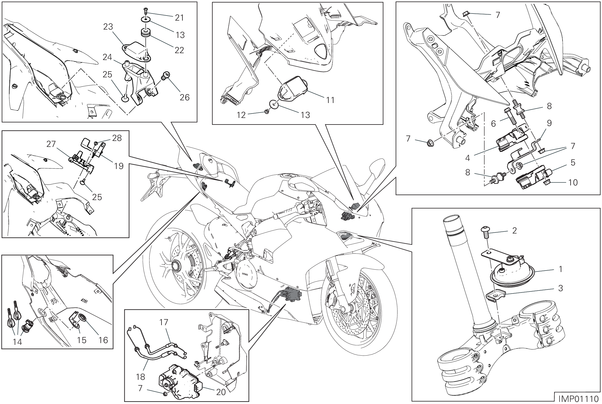 13E DISOISITIF ELECTRIQUES POUR SUPERBIKE PANIGALE V4 SPECIALE 2018