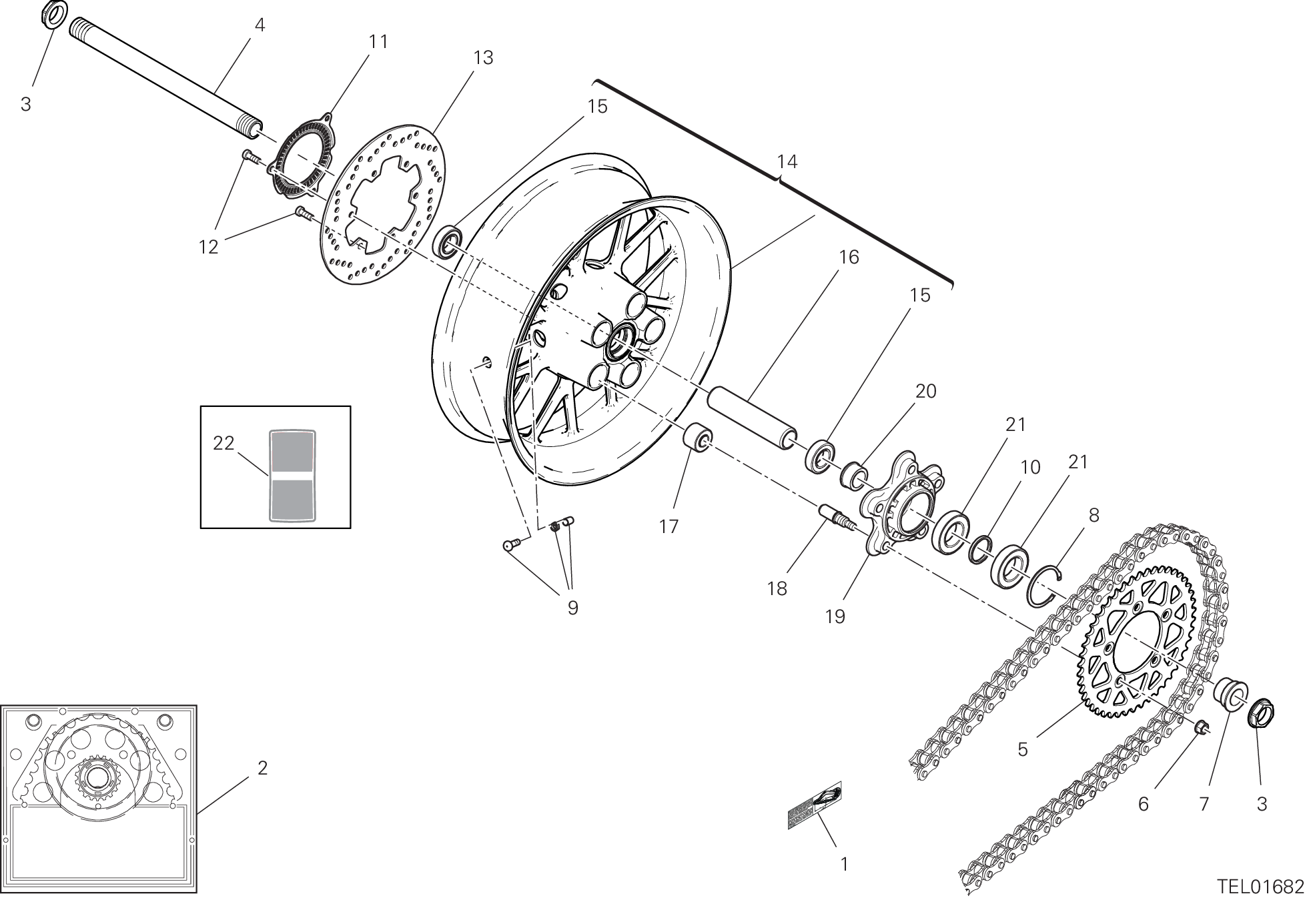 29A ROUE ARRIERE POUR SCRAMBLER ICON 2G 2023