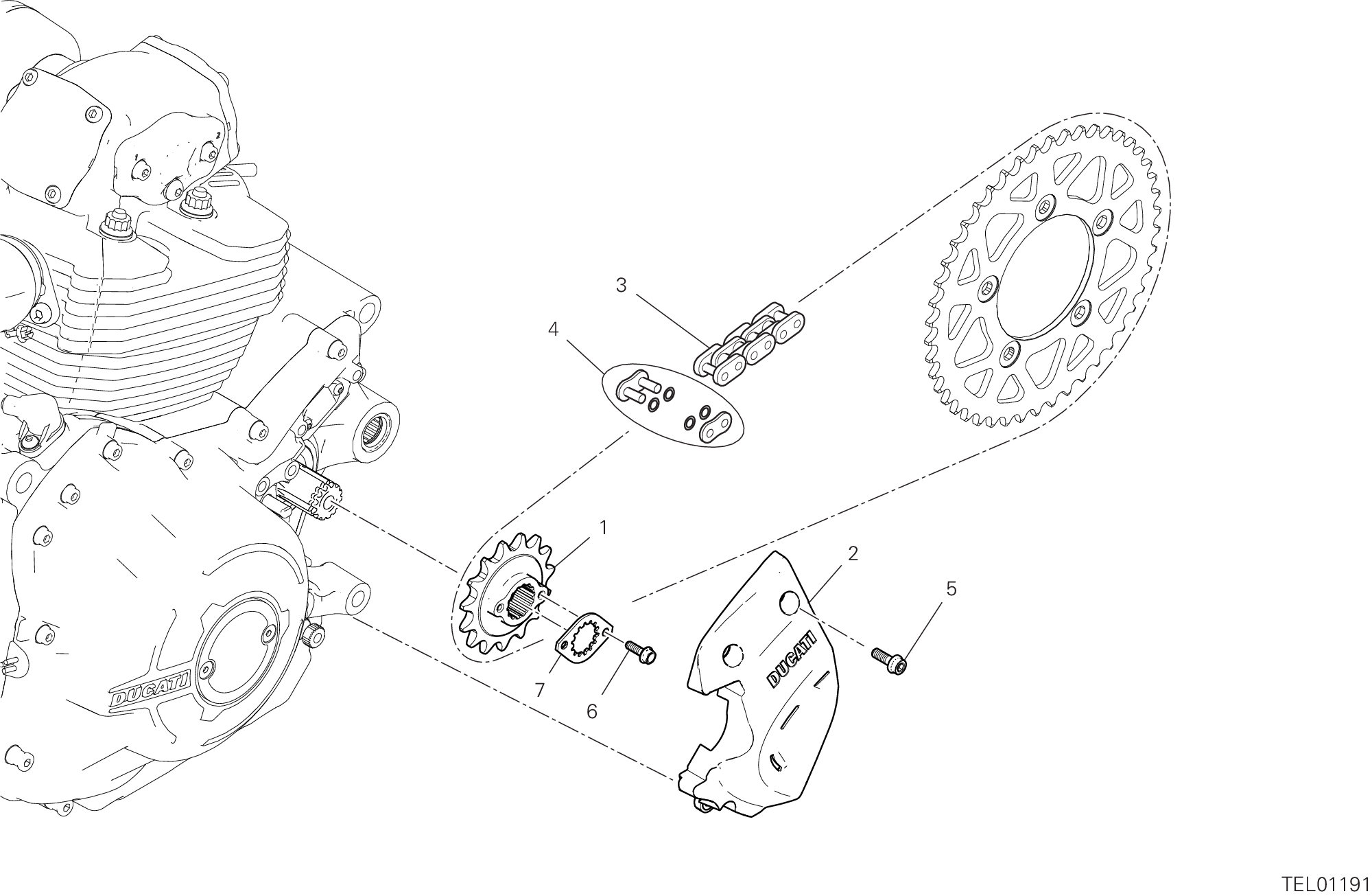 17A PIGNON  CHAINE POUR SCRAMBLER DESERT SLED 2021