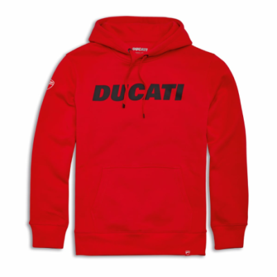 SWEAT A CAPUCHE "DUCATANIA" ROUGE 2025